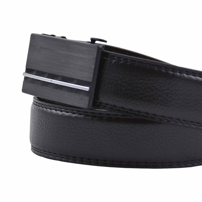 Cinturon sintetico automatico negro hombre 4063-4