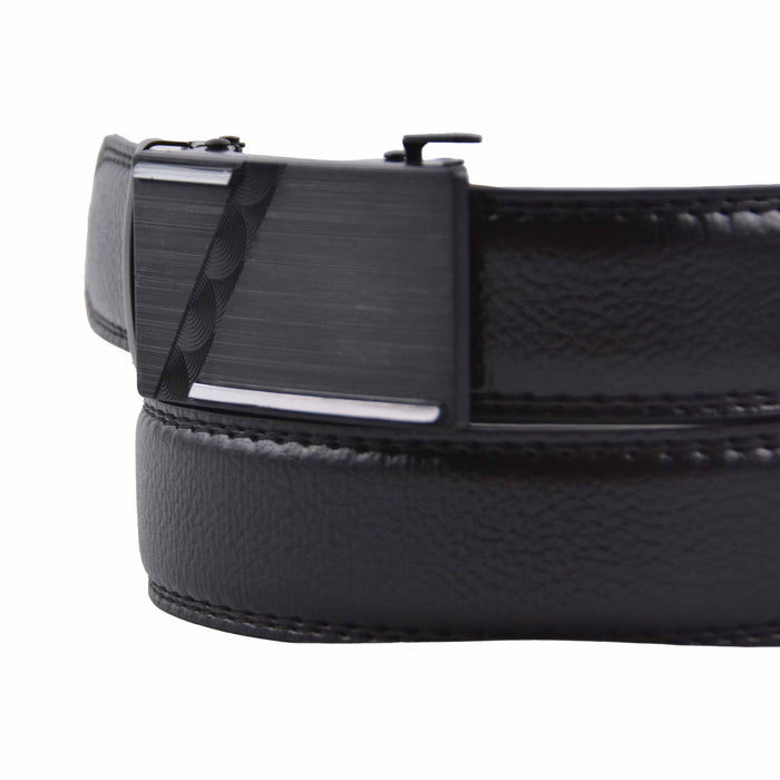Cinturon sintetico automatico negro hombre 4063-7