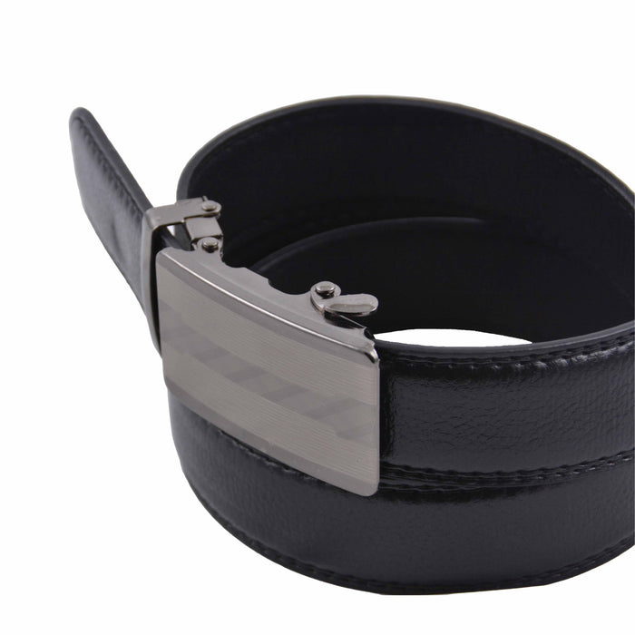 Cinturon sintetico negro automatico hombre 4064-10
