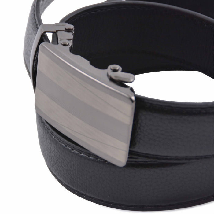 Cinturon sintetico negro automatico hombre 4064-1