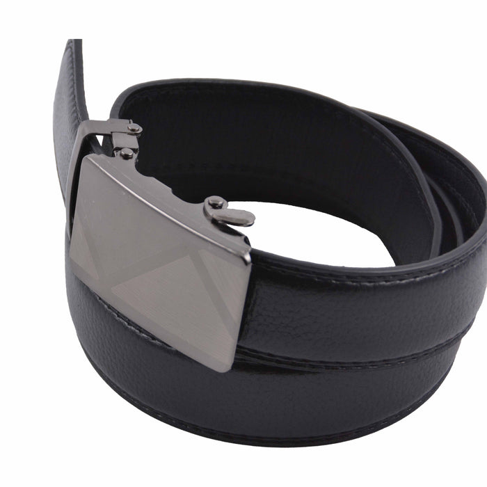 Cinturon sintetico negro automatico hombre 4064-5