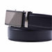 Cinturon sintetico automatico negro plateado hombre 4064-7