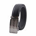 Cinturon sintetico automatico detalle negro plateado hombre 4064-10