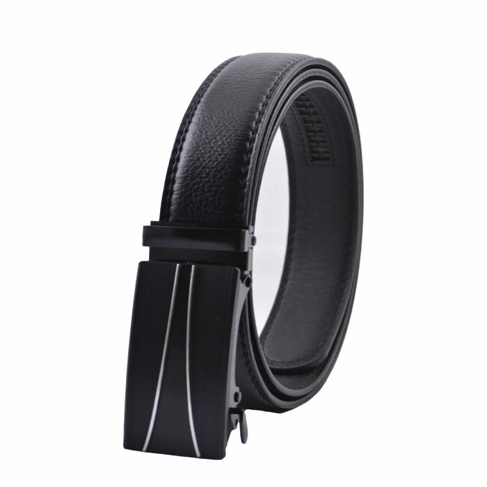 Cinturon sintetico automatico negro hombre 4063-2