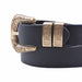 Cinturon sintetico negro hebilla dorada 4073-2