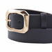 Modelo Cinturon sintetico negro hebilla dorada  4075-2
