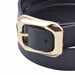 Cinturon sintetico negro hebilla dorada  4075-2
