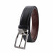 Cinturon sintetico negro hombre reversible 4060