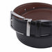 Cinturon sintetico negro hombre reversible 4060