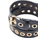 Cinturon tachas negro metal 
dorado 4234-2