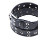 Cinturon tachas negro metal plateado 4222-1 detalle