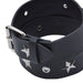 Cinturon tachas negro sintetico estrellas 4124
