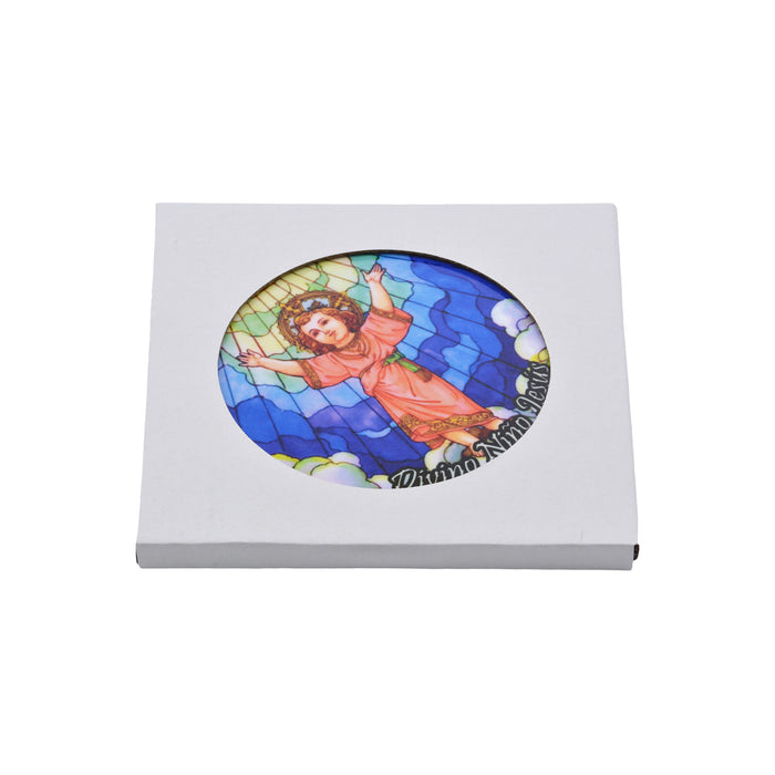 Colgante ceramica corcho pintura religioso divino niño Jesus 4053-20