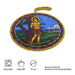 Colgante ceramica corcho pintura religioso san sebastian 4053-17