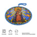 Colgante ceramica corcho pintura religioso virgen del rosario 4053-19