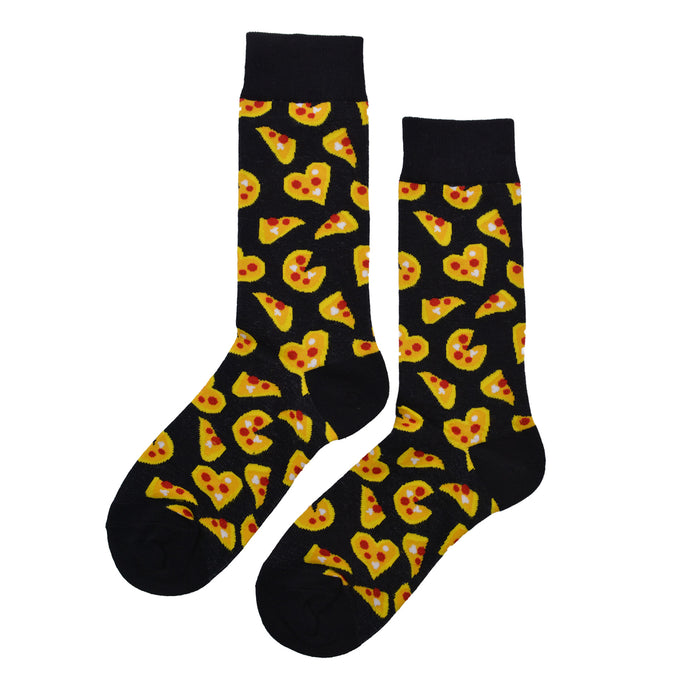 Calcetines largos algodon corazones de pizza 310