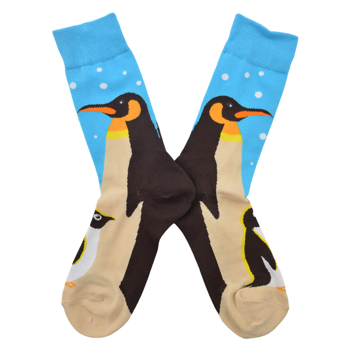 Calcetines largos algodon pinguinos mujer 412 