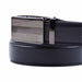 Detalle Cinturon sintetico automatico negro plateado hombre 4064-1