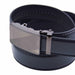Detalle Cinturon sintetico automatico negro plateado hombre 4064-8