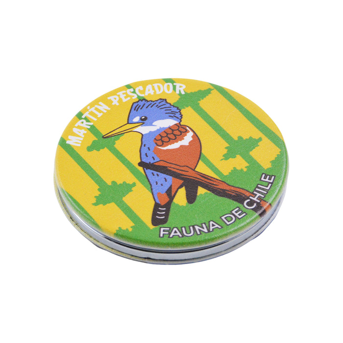 Espejo doble cara metal doble diseno martin pescador 4137-13
