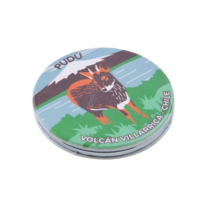 Espejo doble cara metal doble diseno pudu 4137-12