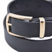 cinturon sintetico liso negro metal dorado 4081-2