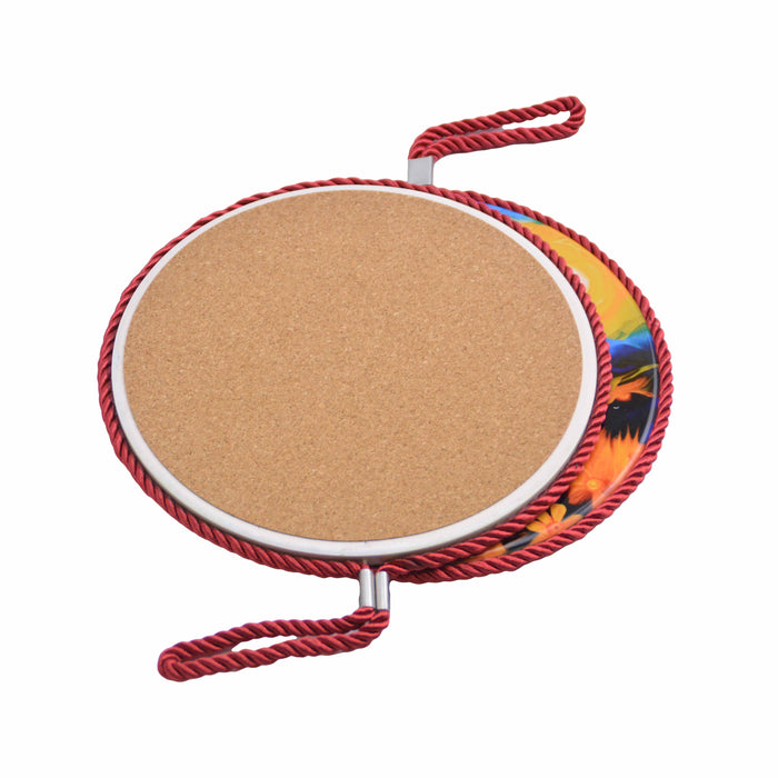 posaolla colgante ceramica corcho perro poodle apricot 4067-1