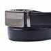 Cinturon sintetico automatico negro plateado hombre 4064-9