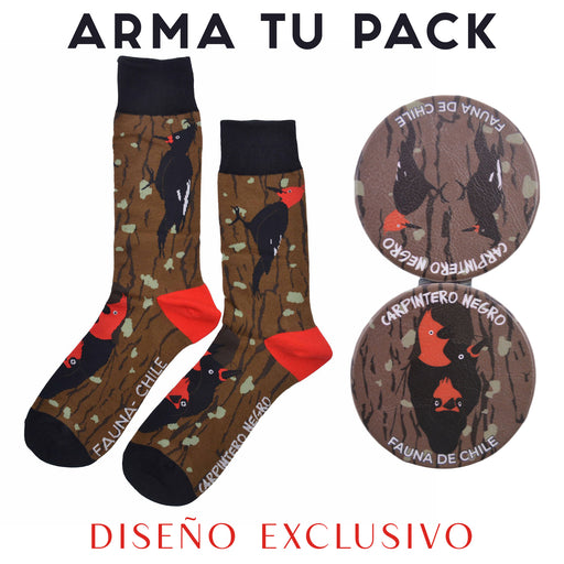 Espejo doble cara metal doble diseno carpintero negro 4137-9