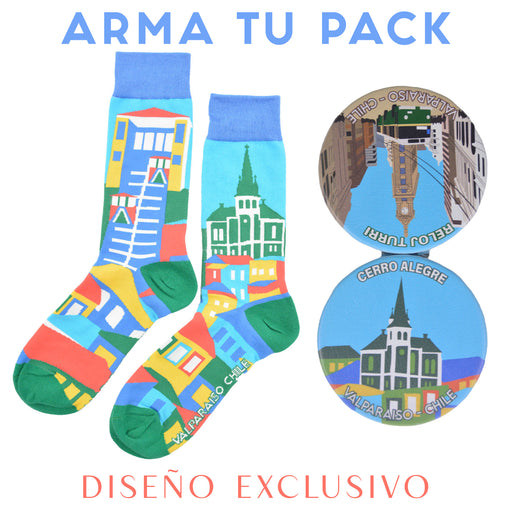 Espejo doble cara metal doble diseno cerro alegre valparaiso 4137-21