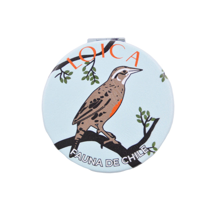 Espejo doble cara metal doble diseno loica 4137-10