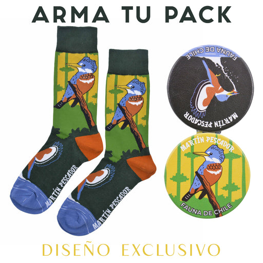 Espejo doble cara metal doble diseno martin pescador 4137-13