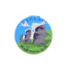 Espejo doble cara metal doble diseno moai 4137-14