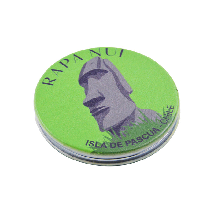 Espejo doble cara metal doble diseno moai 4137-14