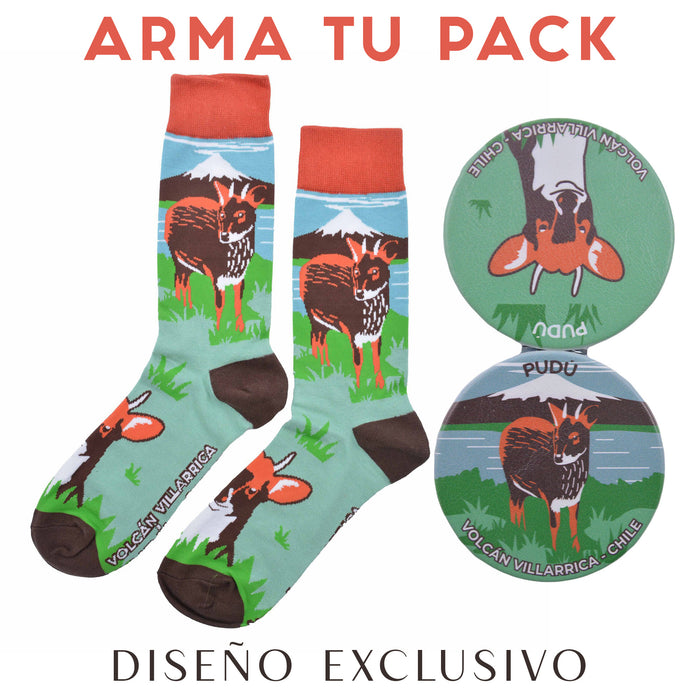 Espejo doble cara metal doble diseno pudu 4137-12