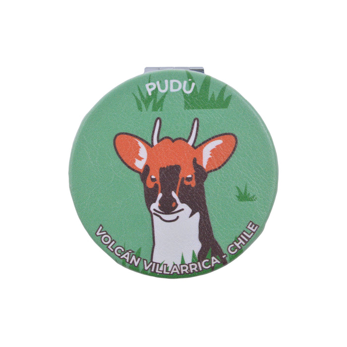 Espejo doble cara metal doble diseno pudu 4137-12
