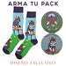 Espejo doble cara metal doble diseno zorro chilote 4137-11