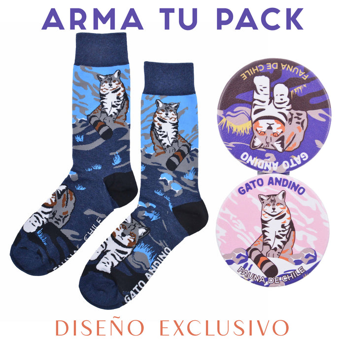 Espejo doble cara metal gato andino patagonia 4137-6