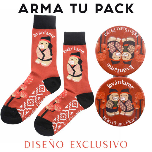 Espejo doble cara metal indios picaros patagonia 4137-2