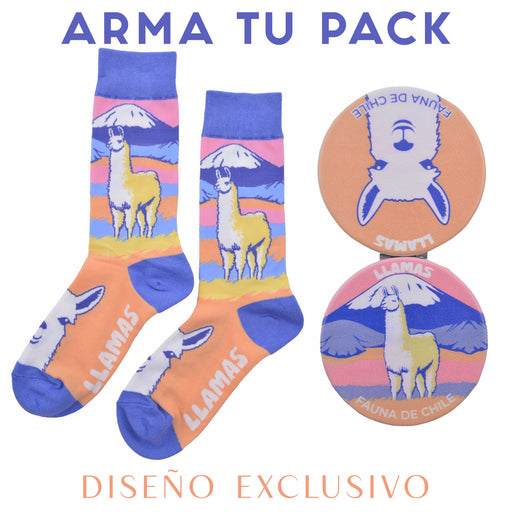 Espejo doble cara metal llamas patagonia 4137-4