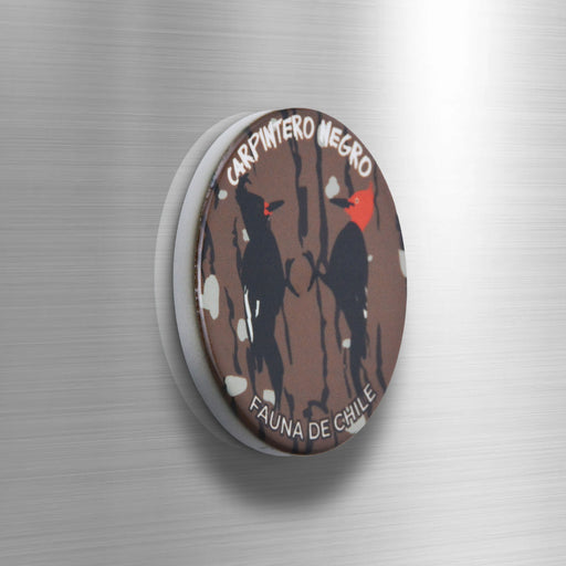 Iman ceramica animales fauna carpintero negro 4140-2