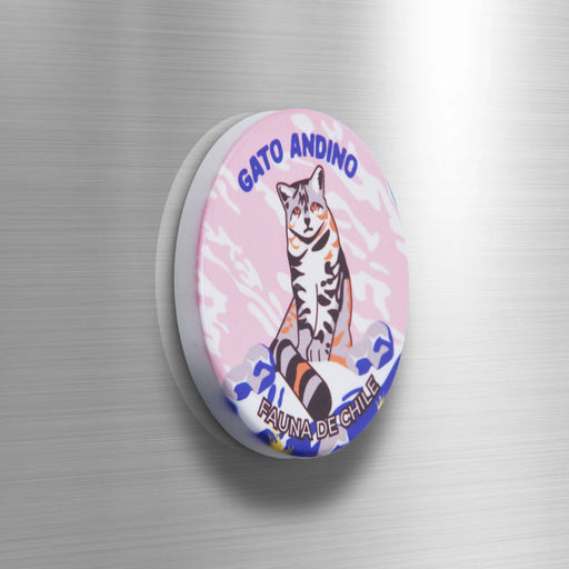 Iman ceramica animales fauna gato andino 4140-6