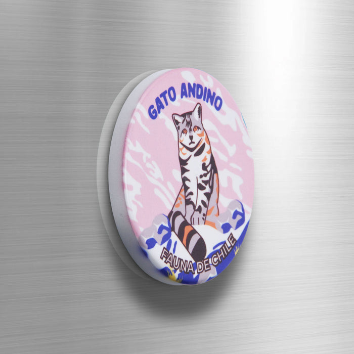 Iman ceramica animales fauna gato andino 4140-6