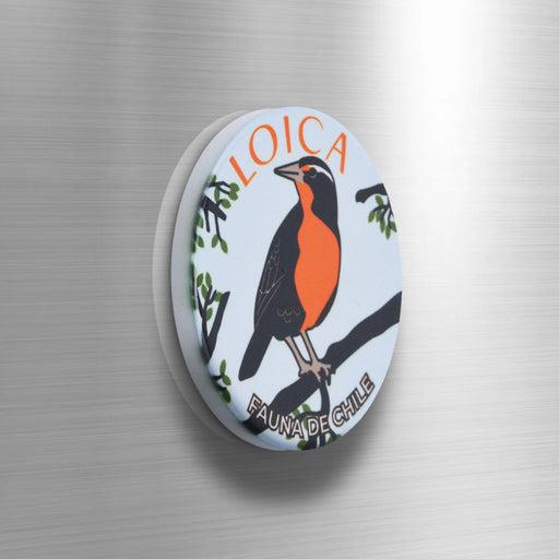 Iman ceramica animales fauna loica 4140-3