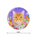 Iman ceramica corcho floral gato amarillo 5131-22