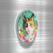 Iman ceramica corcho floral gato calico 5131-23