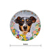 Iman ceramica corcho flores perro fox terrier 5130-21