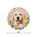 Iman ceramica corcho flores perro golden 5130-20