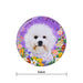 Iman ceramica corcho flores perro poodle 5130-23