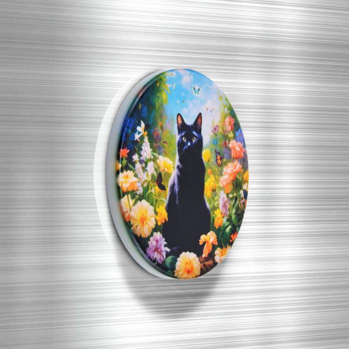 Iman ceramica corcho jardin gato negro 5131-14